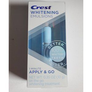 Crest Whitening Emulsions 1 minute apply and go on the go whitening treatment